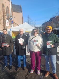 Tractage au marché de la place Saint-Joseph du 31 janvier 2026
